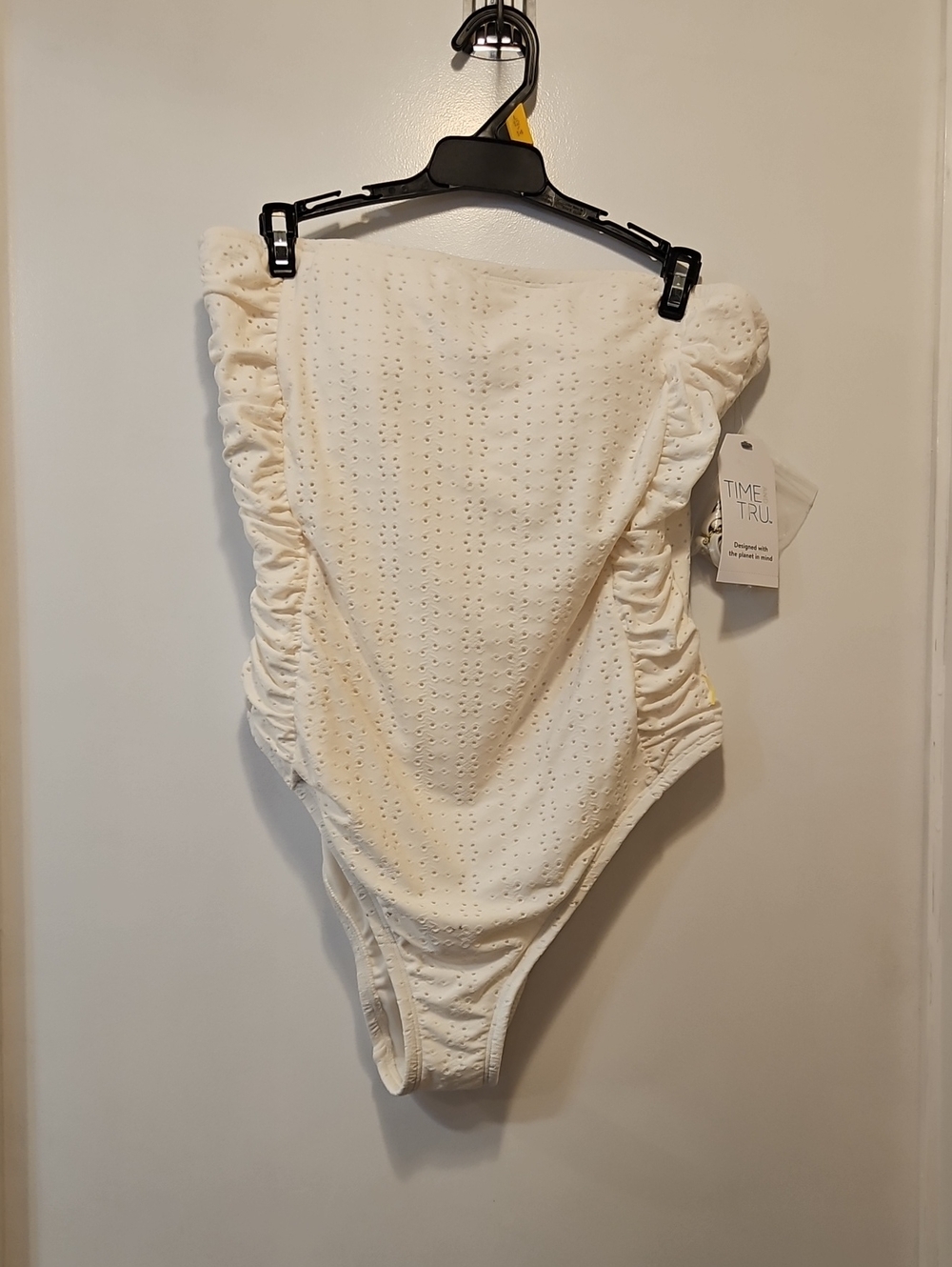 Cream Color One Piece Swim Suit